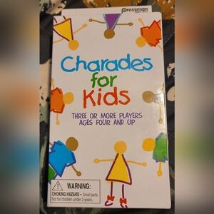Pressman Toys Charades for Kids Game 450 Charades 5" No Reading Required
